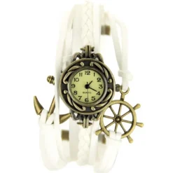 Belle montre femme maritime bijou blanc