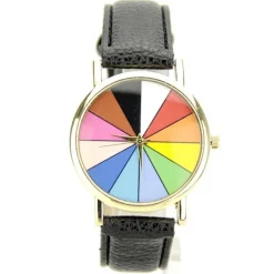 Belle Montre pas chère femme et homme roue multicolore