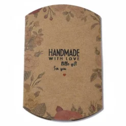 berlingot carton kraft marron pour toutes les occasions  motif saint valentin