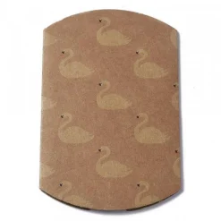 berlingot kraft marron pour un joyeux anniversaire avec des motifs animalier ( cygne, )  carton