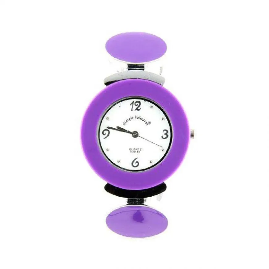 Bijou montre violet acier marque Giorgie Valentian
