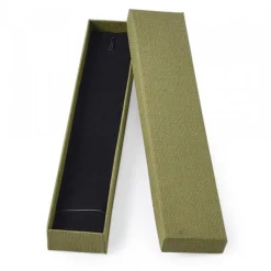 Boite Cadeau Carton Vert pour Collier Bijoux Pendentif Bracelet