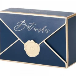 Boite Cadeau Vide Chocolat Confiserie Mariage - Best Wishes Bleu