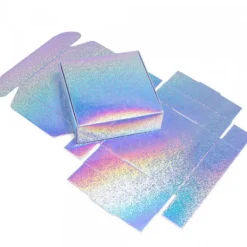 Boîte brillante arc-en-ciel carton pour offrir