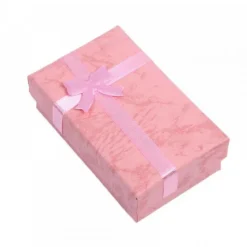Boîte Cadeau Rose à Noeud en Carton 8 x 5 x 2,5 cm