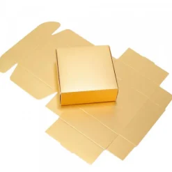 Boîte dorée carton à remplir pour un joyeux anniversaire