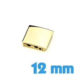 Boucle bracelet montre clip doré 12 mm