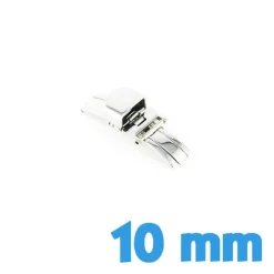 Boucle Déployante Double 10 mm Argenté