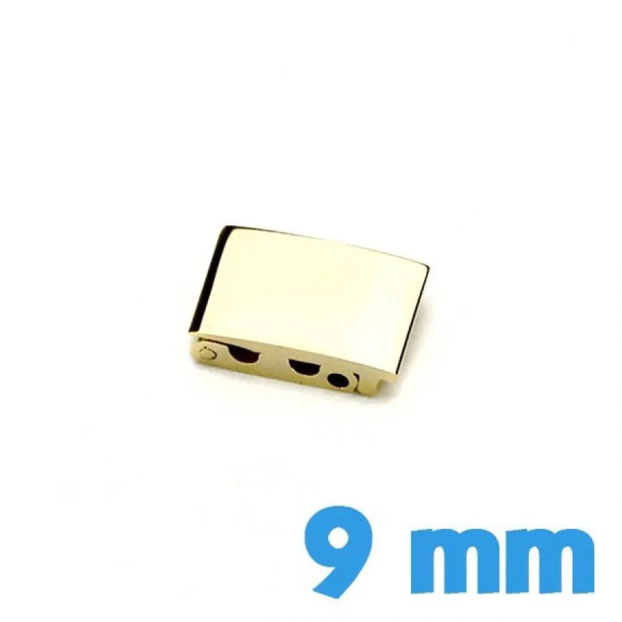 Boucle 9 mm dorée bracelet clip