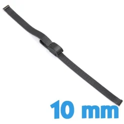 Bracelet Acier Inoxydable Noir montre maille milanaise