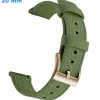 Bracelet Ardillon 20 mm Tissu Vert de montre