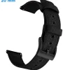 Bracelet Ardillon Noir 20 mm Tissu montre