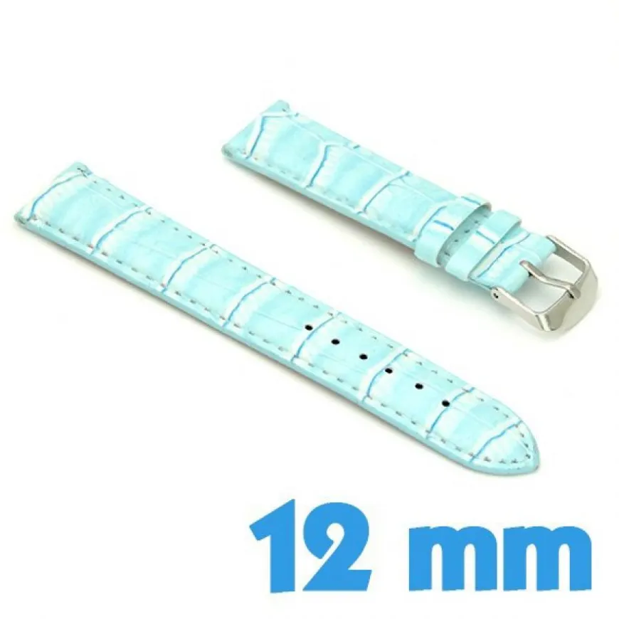 Bracelet Bleu Cuir Synthétique 1.2 cm
