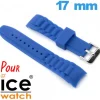 Bracelet Cahoutchouc Bleu de montre Ice Watch 17mm