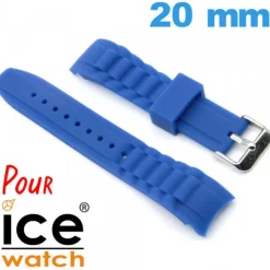 Bracelet Cahoutchouc Bleu pour montre pour Ice Watch 20mm