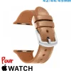 Bracelet Cuir Marron 42mm pour montre Apple Watch
