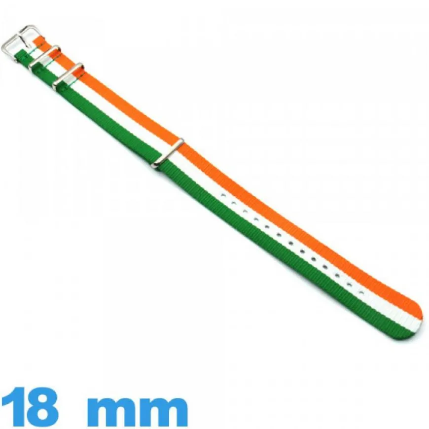 Bracelet de montre Irlande Nylon N.A.T.O 18mm