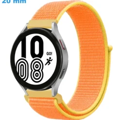 Bracelet de montre 20 mm Nylon Orange