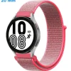 Bracelet de montre 20 mm Nylon Rose Velcro