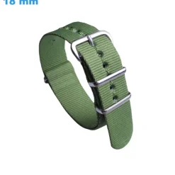 Bracelet de montre 18 mm Nylon Vert