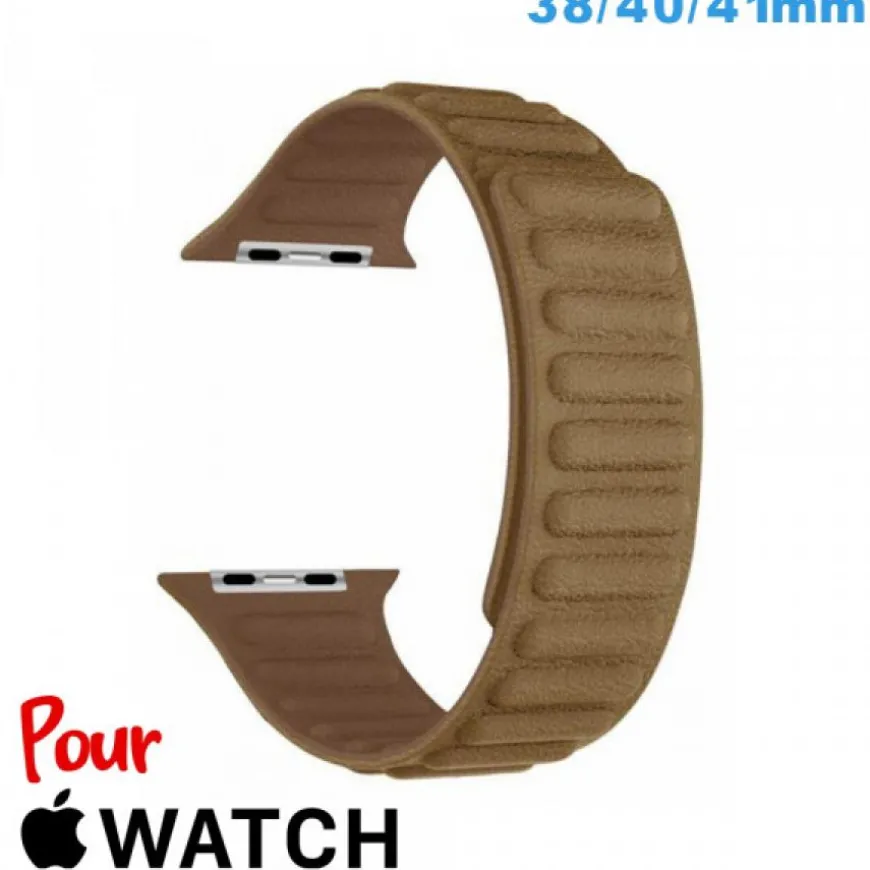 Bracelet de montre pour Apple Watch Noir Acier inoxydable 38mm