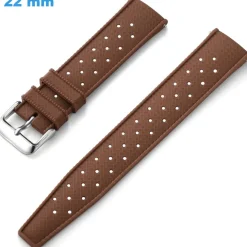 Bracelet fermoir Ardillon Café 22 mm Silicone pour montre