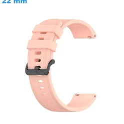 Bracelet fermoir Ardillon 22 mm Silicone Rose pour montre