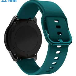 Bracelet fermoir Ardillon Vert 22 mm Silicone montre