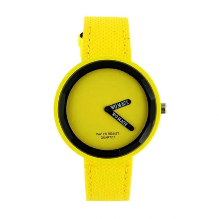 Bracelet jaune montre femme pas chère marque Womage