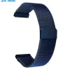 Bracelet 24 mm Acier Inoxydable Magnétique pour montre Bleu
