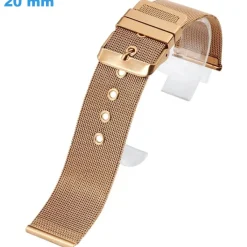 Bracelet 18 mm Acier inoxydable Noir montre