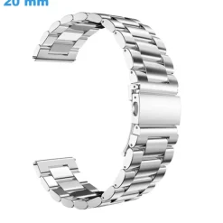 Bracelet 20 mm Acier inoxydable Argenté montre Papillon