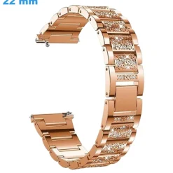 Bracelet 20 mm Acier inoxydable pour montre Doré rose Clip
