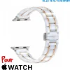 Bracelet 42mm Blanc montre pour Apple Watch Ceramique