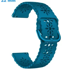 Bracelet 22 mm Caoutchouc Ardillon montre Bleu