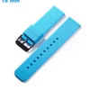 Bracelet 18 mm Caoutchouc de montre Bleu