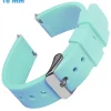 Bracelet 16 mm Caoutchouc pour montre Bleu