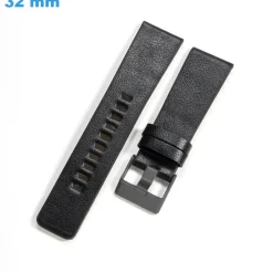 Bracelet 16 mm Cuir véritable de montre Bleu