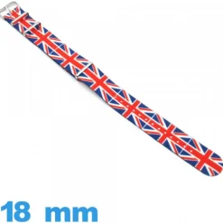 Bracelet 18mm de montre Nato Royaume Uni Textile