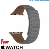 Bracelet 42mm Gris montre pour Apple Watch Cuir Micro Fibre