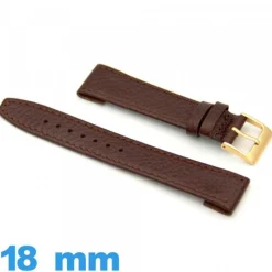 Bracelet 18 mm montre  Cuir véritable de veau italien cousu