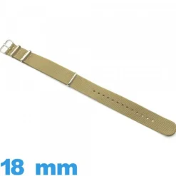 Bracelet 18 mm montre Kaki Nato Nylon