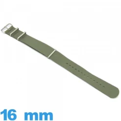 Bracelet 16mm montre Olive N.A.T.O tissu