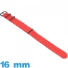 Bracelet 16 mm montre Rouge N.A.T.O Textile