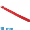 Bracelet 18 mm montre Rouge N.A.T.O tissu