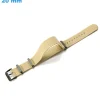 Bracelet 20 mm Nylon Ardillon pour montre Beige
