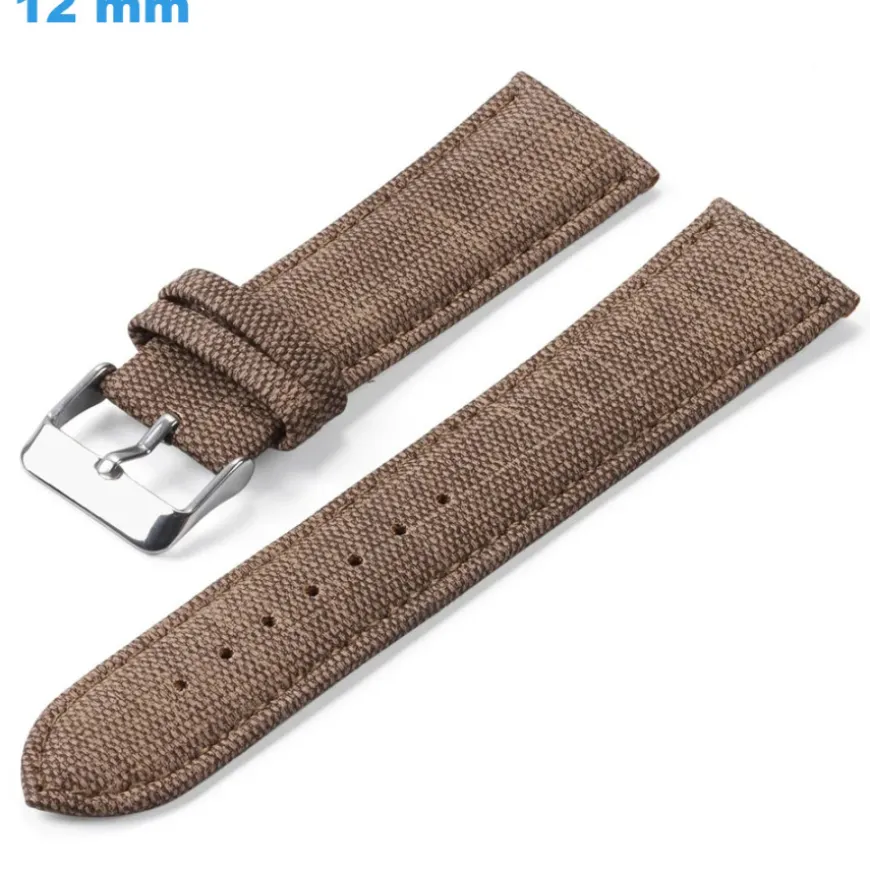 Bracelet 12 mm Nylon Brun de montre