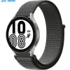 Bracelet 20 mm Nylon de montre Gris boucle Velcro