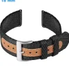 Bracelet 18 mm Nylon de montre Noir