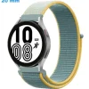 Bracelet 20 mm Nylon fermoir Velcro pour montre Bleu